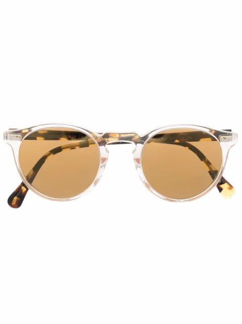 Oliver Peoples Óculos de sol redondo Gregory