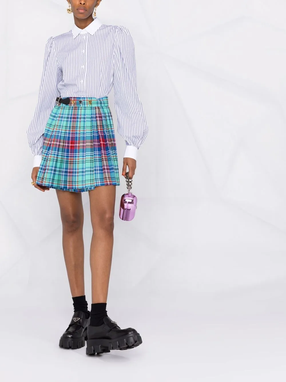 фото Moschino полосатая рубашка на пуговицах