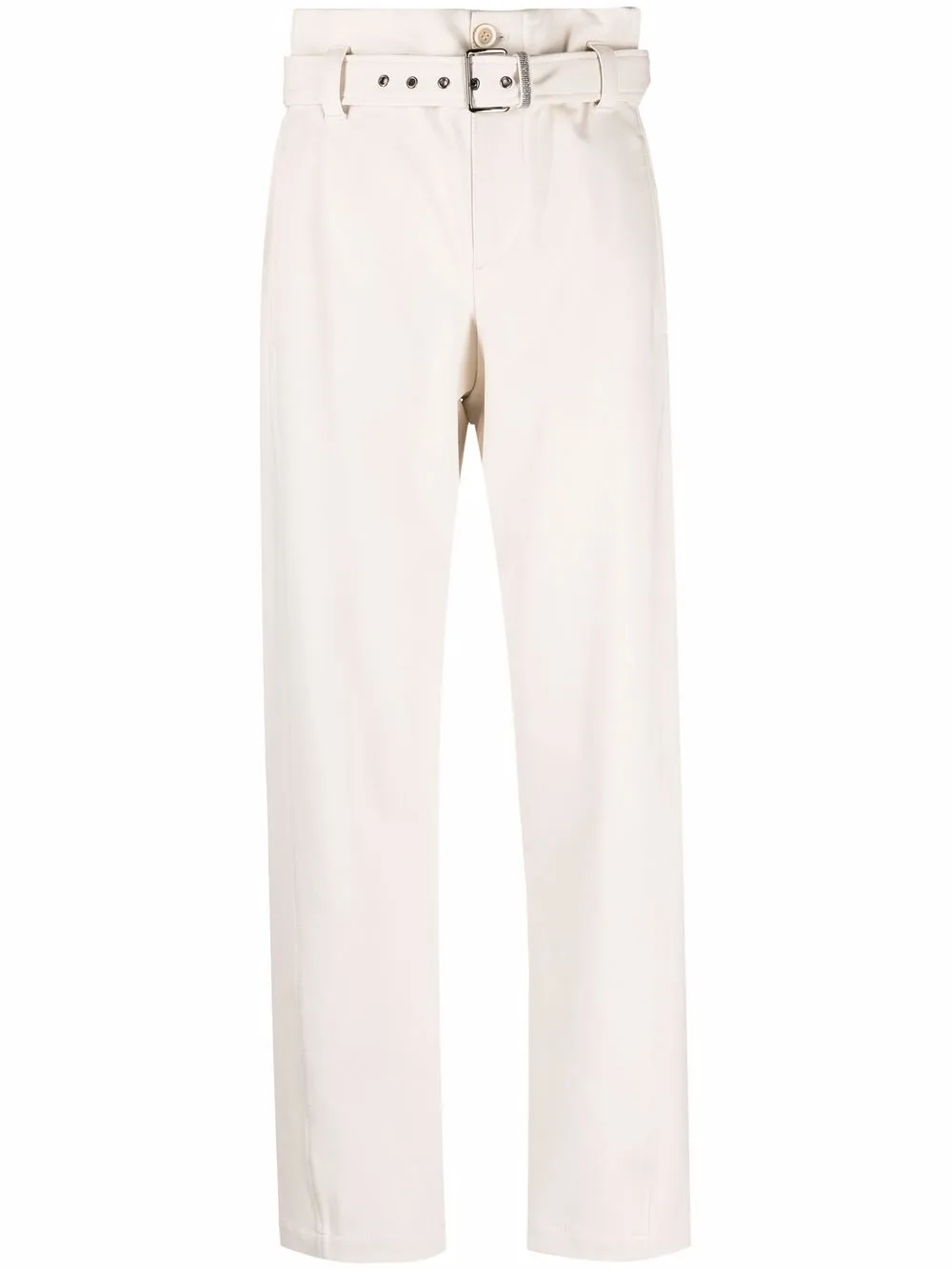 

Brunello Cucinelli high-waist belted trousers - Neutrals