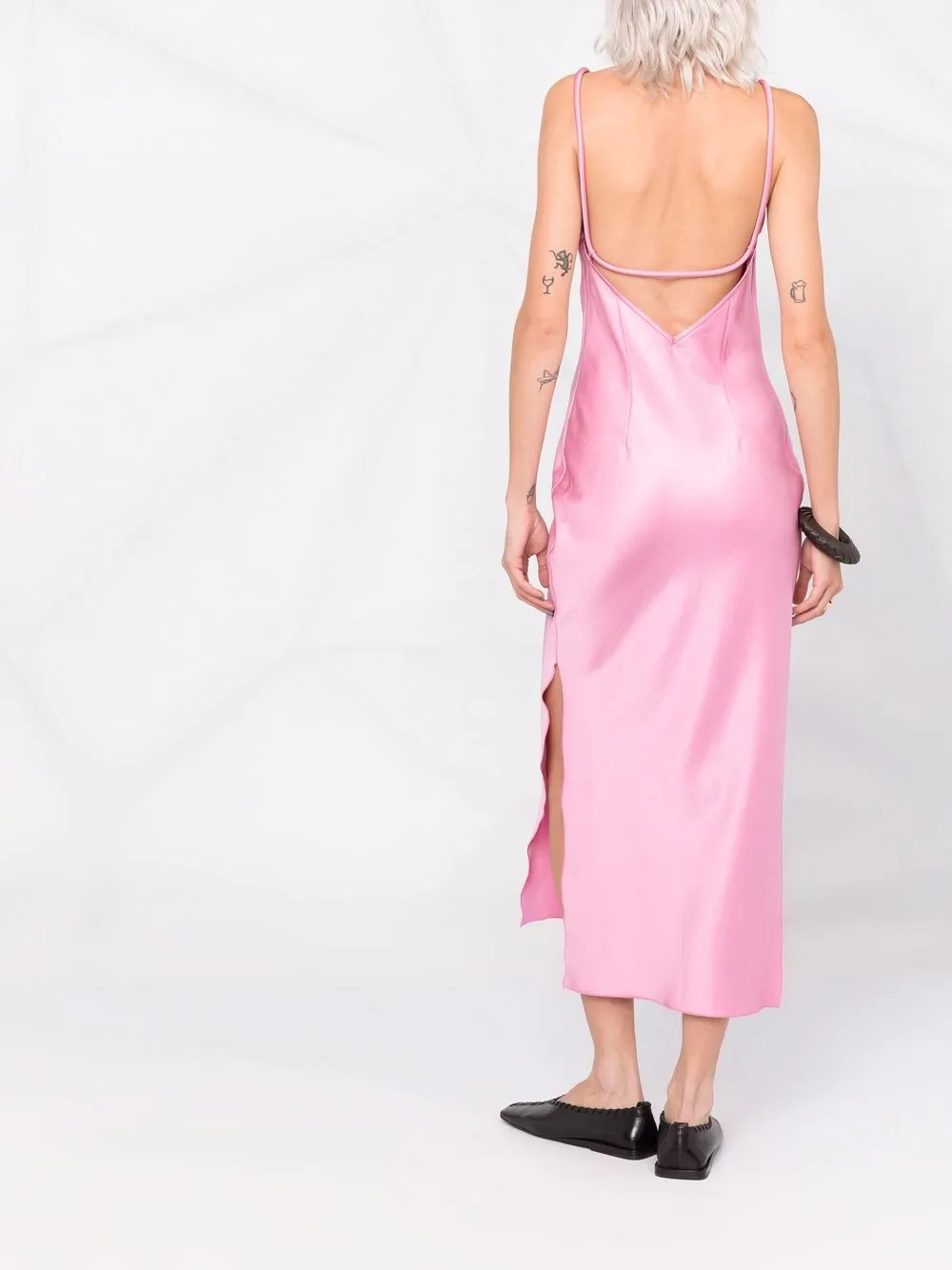 Nanushka openback Slip Dress Farfetch