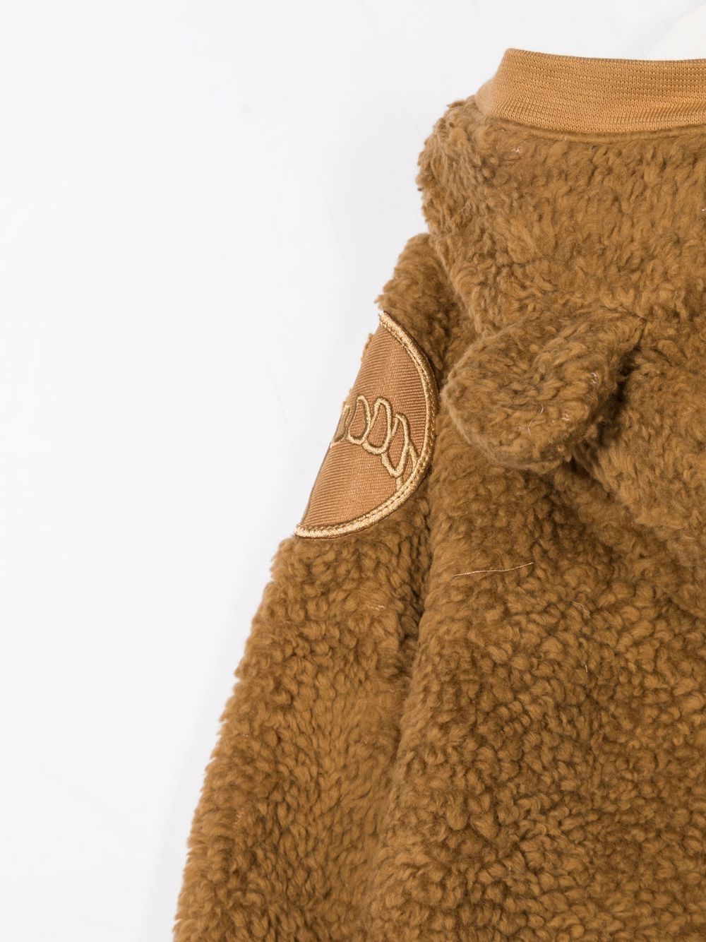 фото Molo kids teddy-texture zip-up hoodie