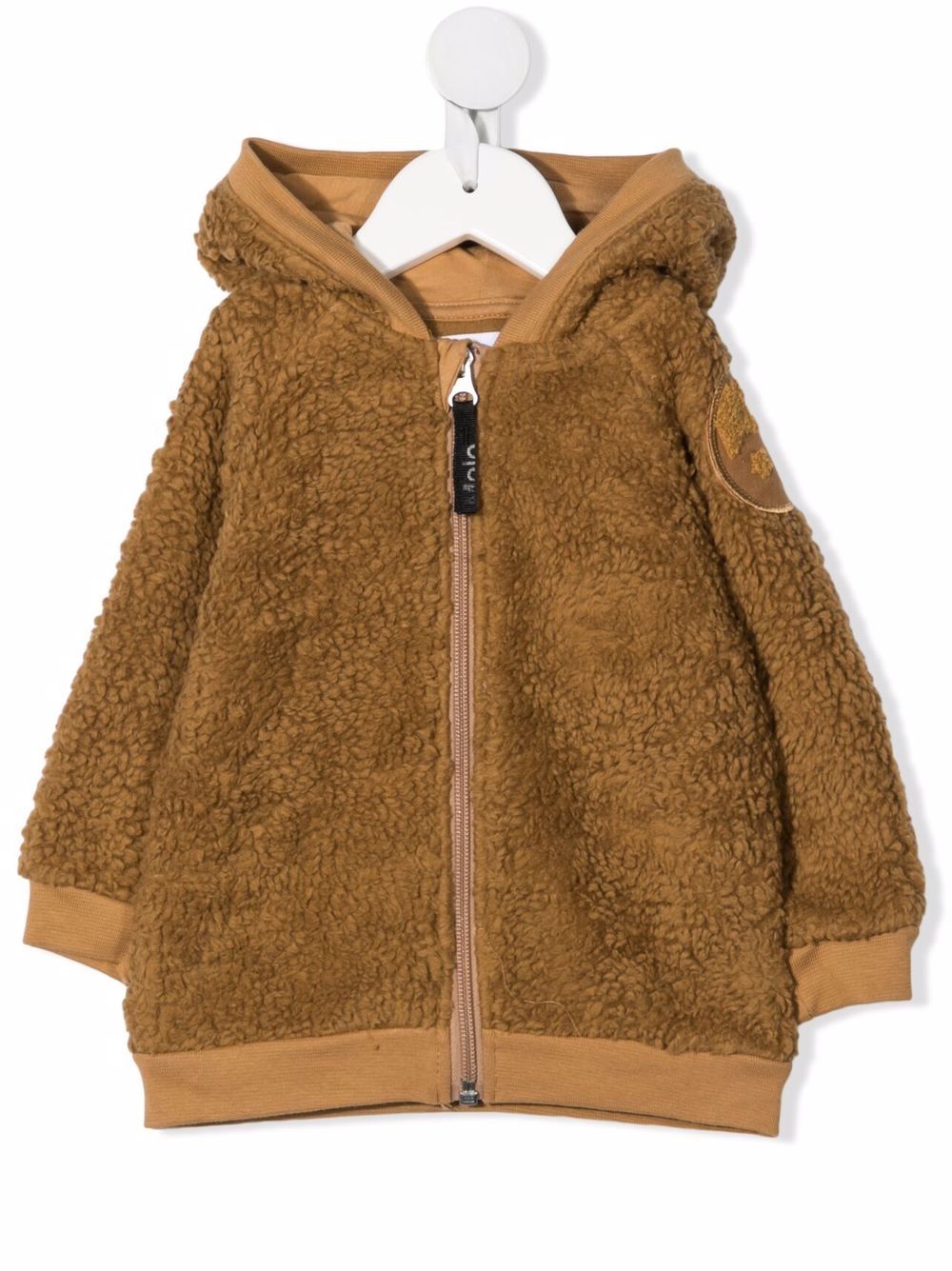 фото Molo kids teddy-texture zip-up hoodie