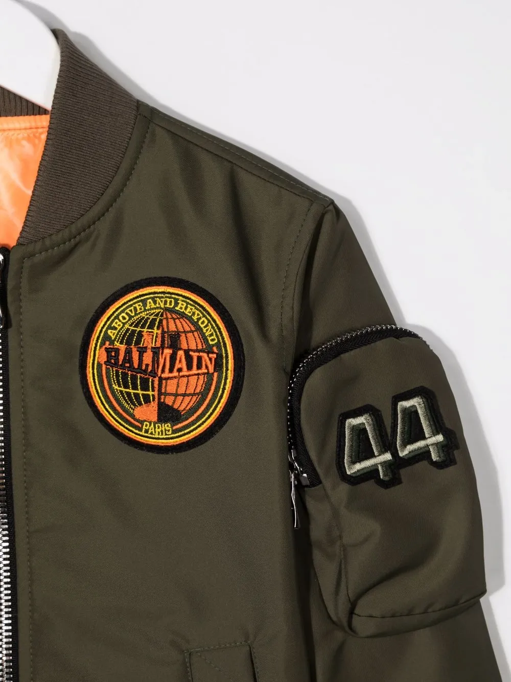 | Balmain Kids patch-detailed jacket - Green | Shoppingscanner