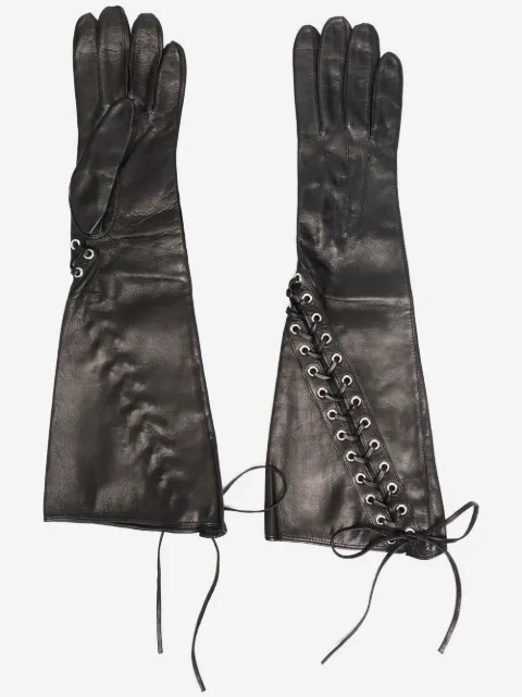 Manokhi lace eyelet gloves