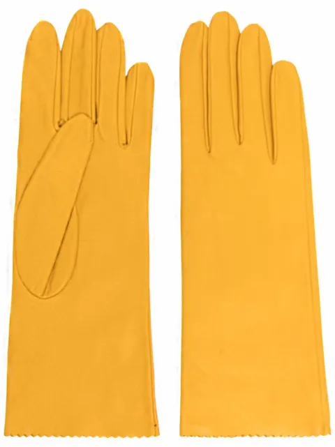 Manokhi zig-zag edge leather gloves 