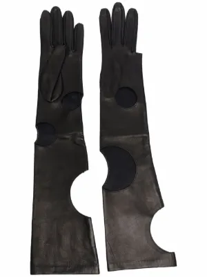 Maison Margiela レザーグローブ | ブラック | FARFETCH JP