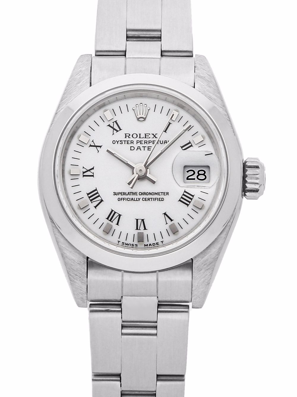 фото Rolex наручные часы oyster perpetual date pre-owned 26 мм 1991-го года