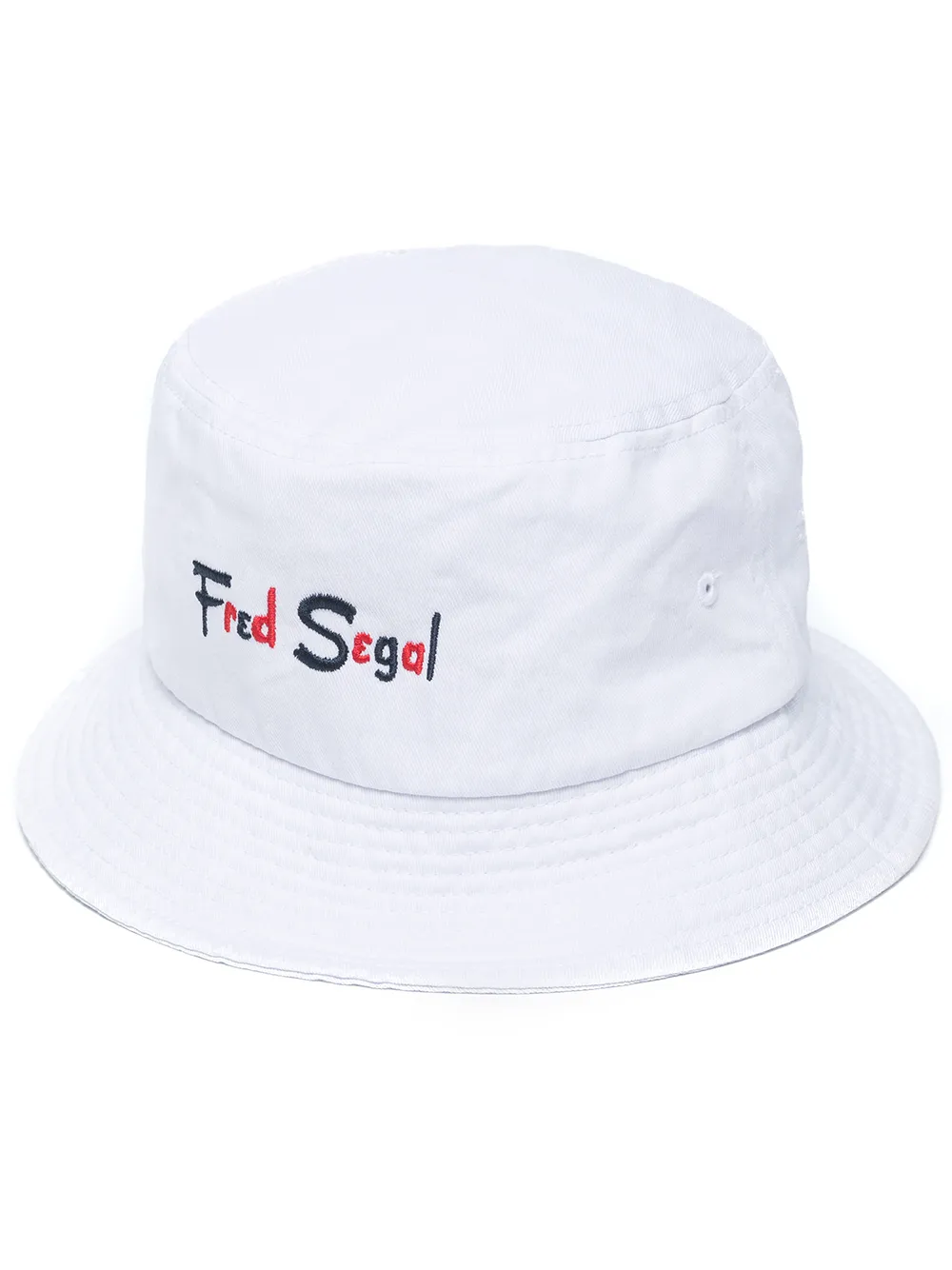 

Fred Segal embroidered-logo bucket hat - White