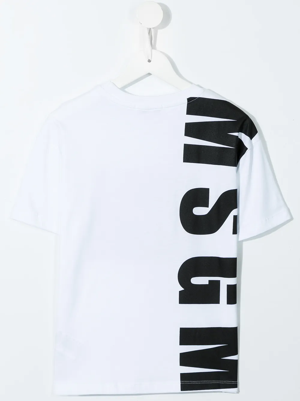 MSGM Kids T-shirt met logoprint - Wit