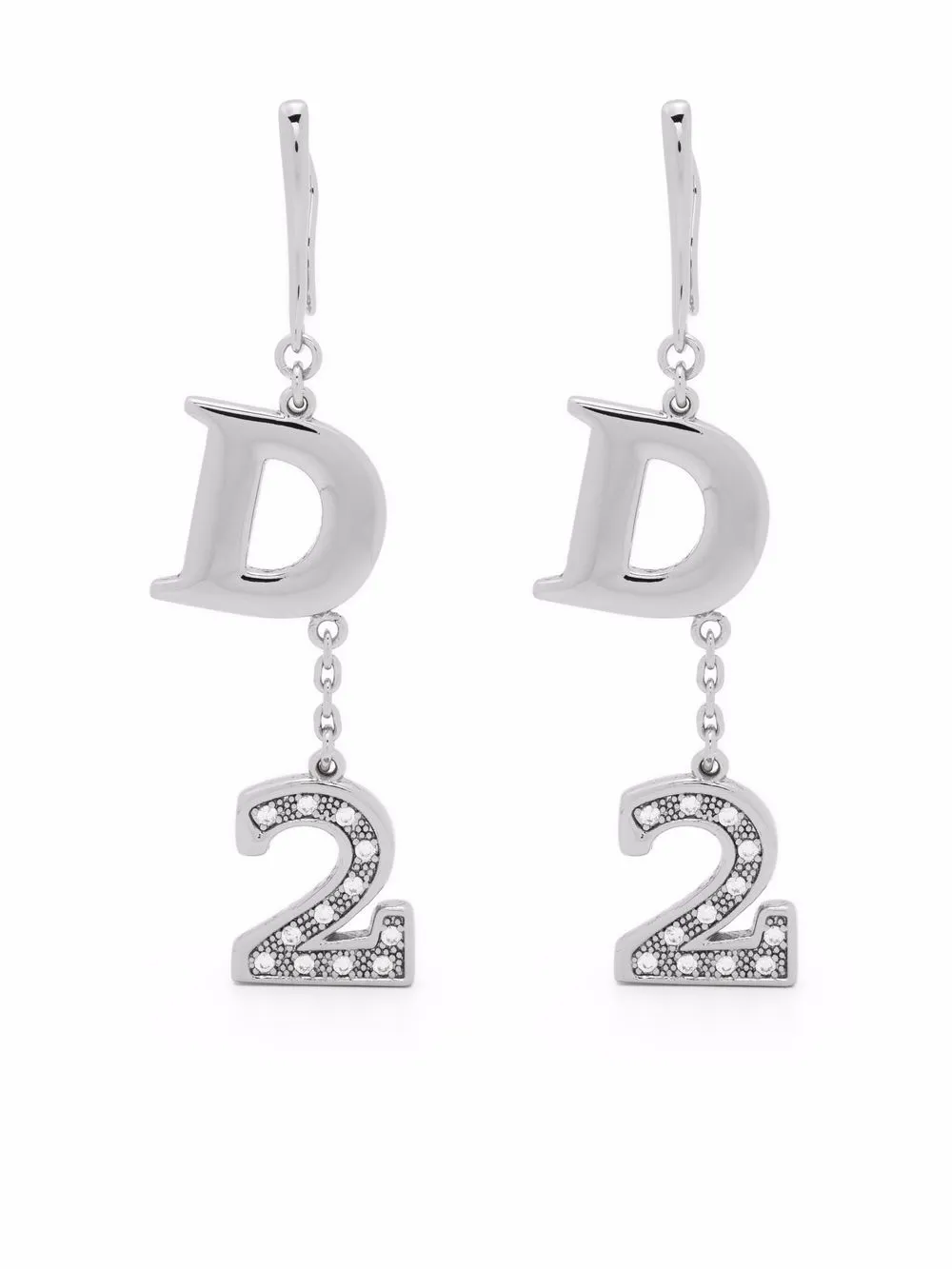 

Dsquared2 aretes con dije del logo - Plateado