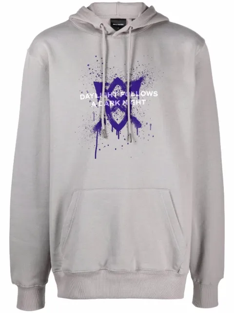 Daily Paper logo-print cotton hoodie