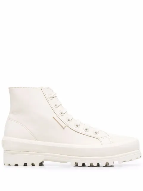 Superga high-top leather sneakers