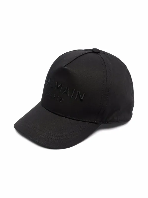 Shop Balmain Kids logo-embroidered 