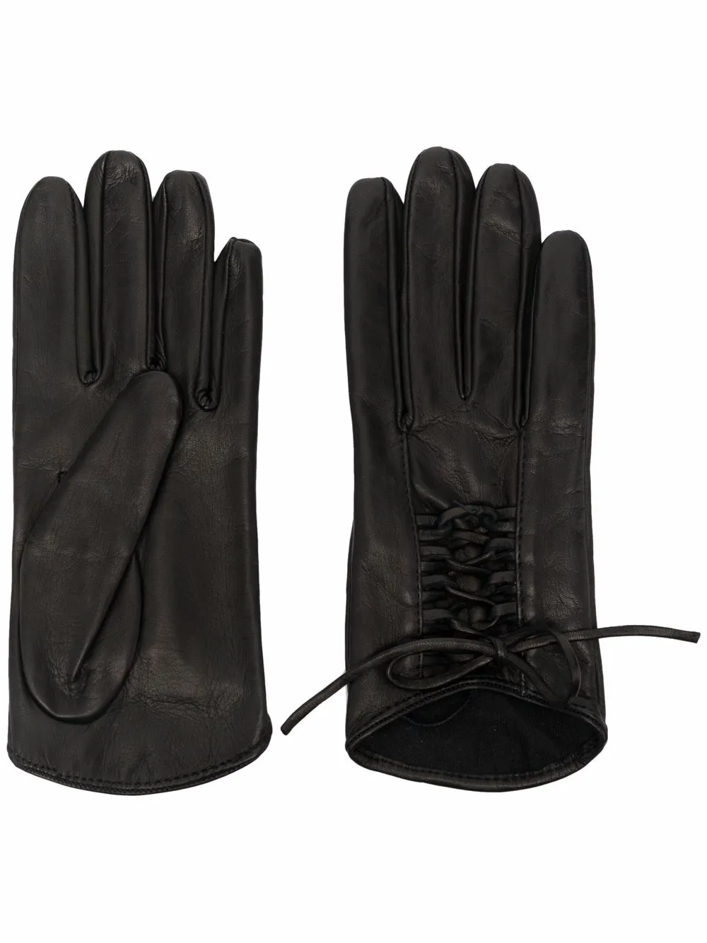 

Manokhi guantes con agujetas - Negro