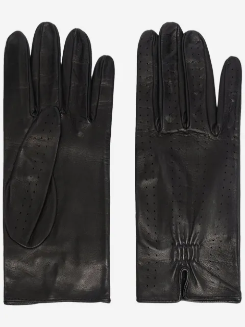 Manokhi perforated leather gloves 