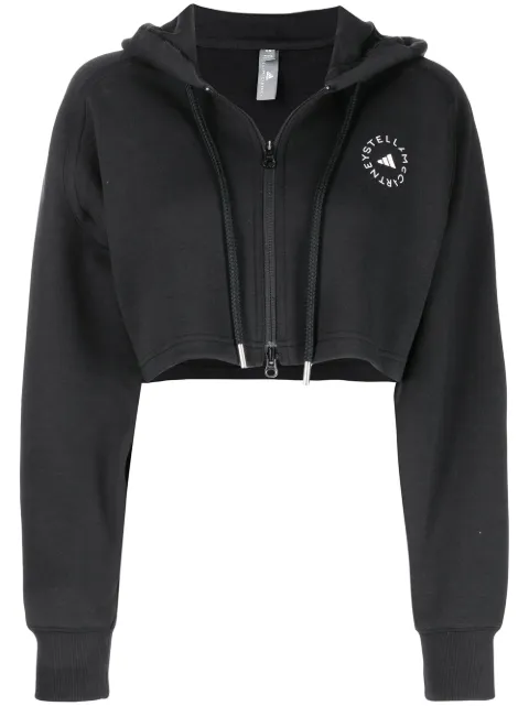 adidas by Stella McCartney هودي قصير بطبعة شعار الماركة