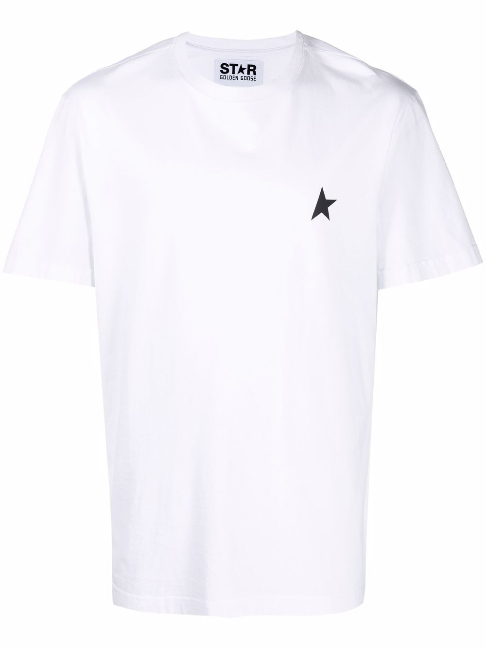 фото Golden goose logo-print crew-neck t-shirt