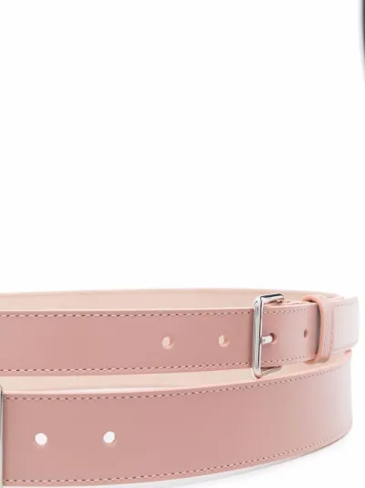 Alexander McQueen double wrap belt pink 