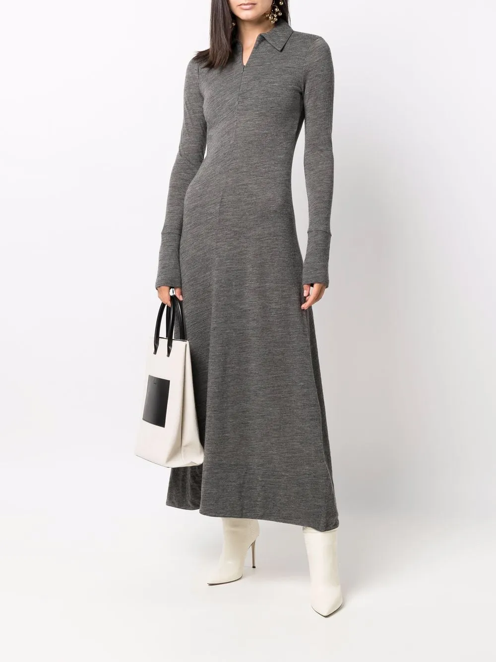 фото Jil sander платье с воротником