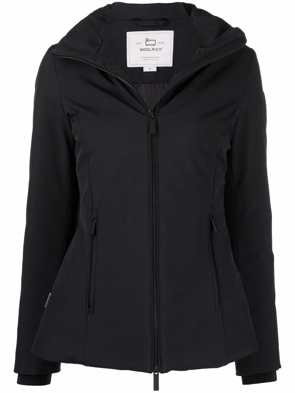 Shop Woolrich funnel neck zipup down coat with Express Delivery FARFETCH