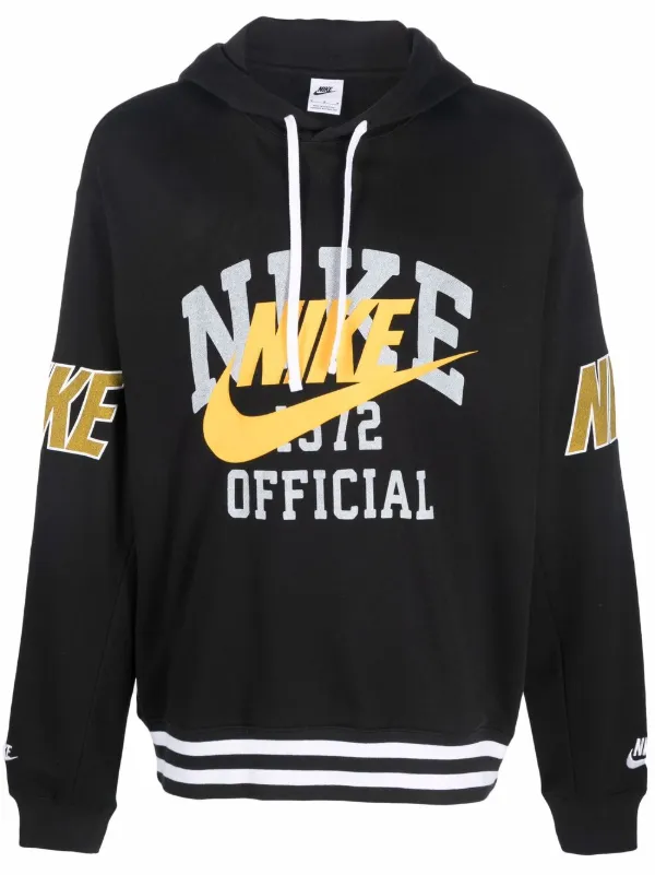 nike swoosh print hoodie