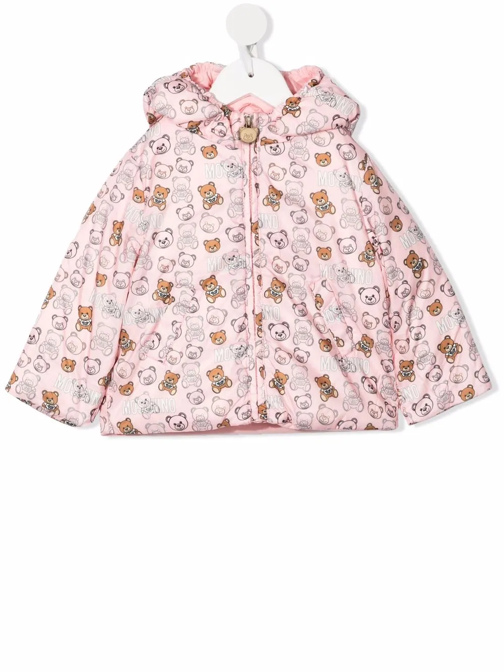 

Moschino Kids chamarra capitonada con estampado Teddy Bear - Rosado