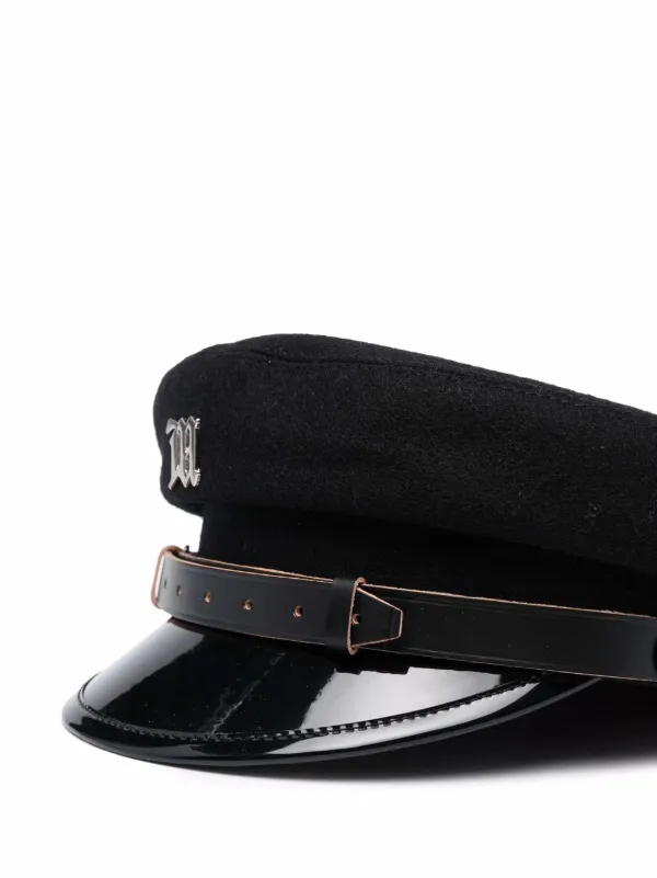 MISBHV logo-plaque Baker Boy Cap | Black | FARFETCH AZ