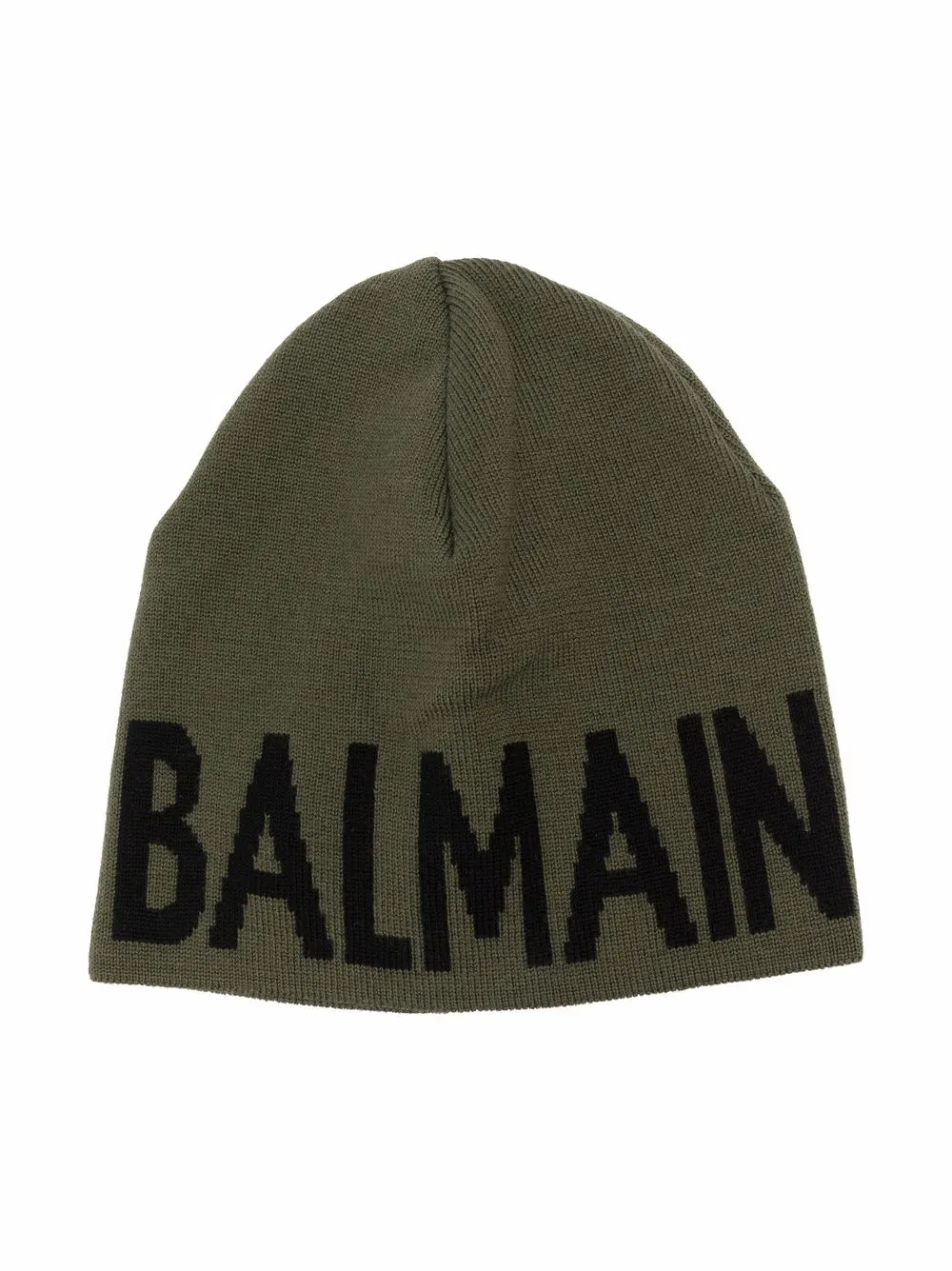 

Balmain Kids intarsia-knit virgin-wool beanie - Green