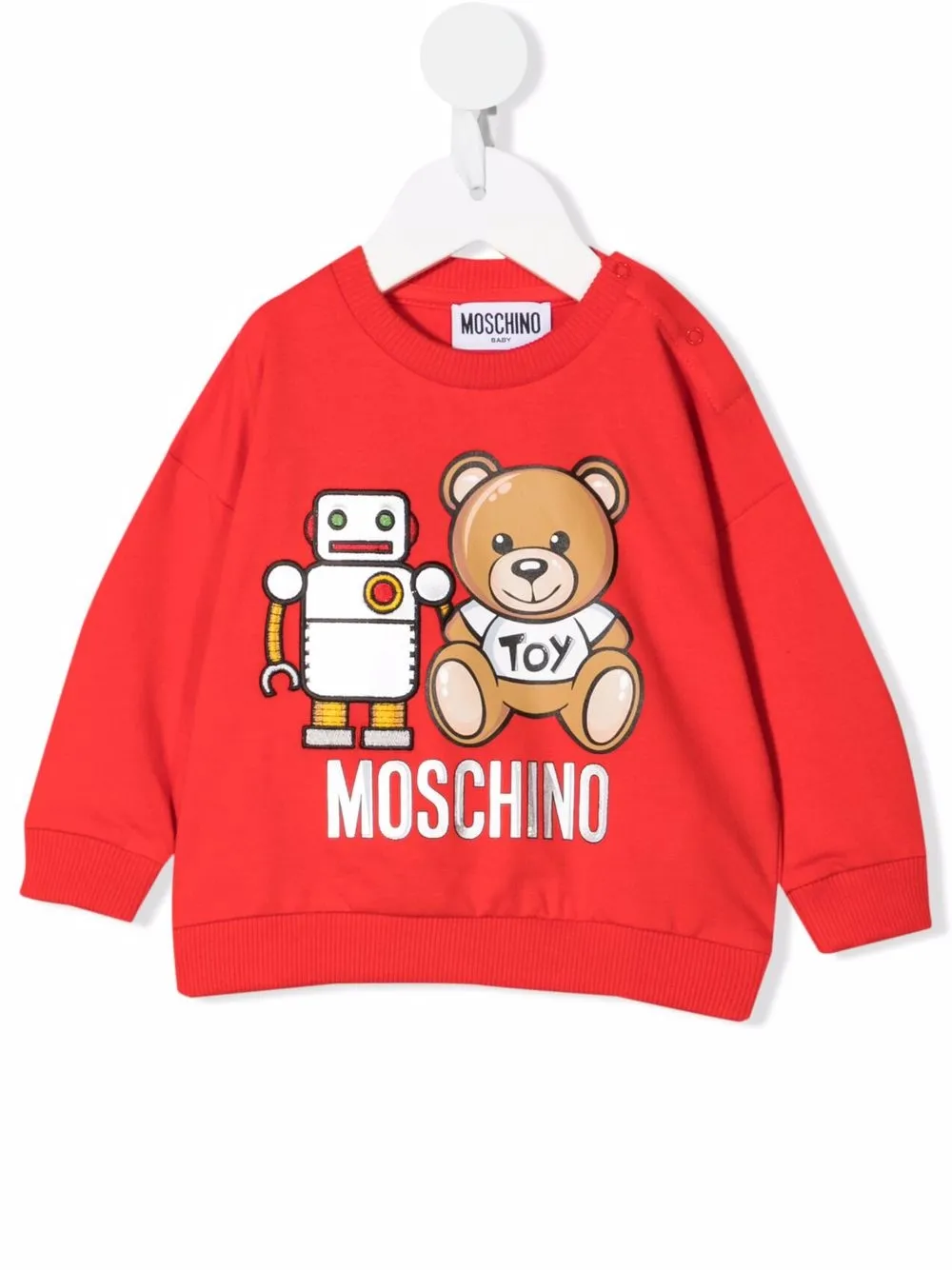 

Moschino Kids sudadera con estampado Teddy Bear - Rojo