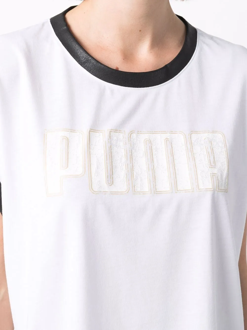 фото Puma футболка с контрастной отделкой и логотипом