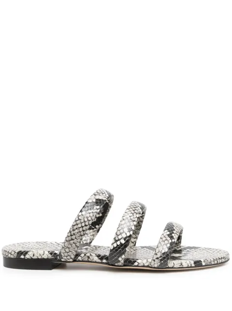aeyde chrissy leather slides
