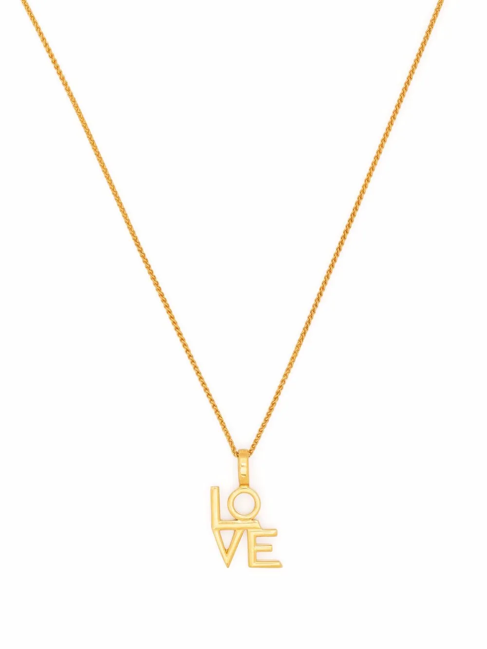 Saint Laurent колье с подвеской Love