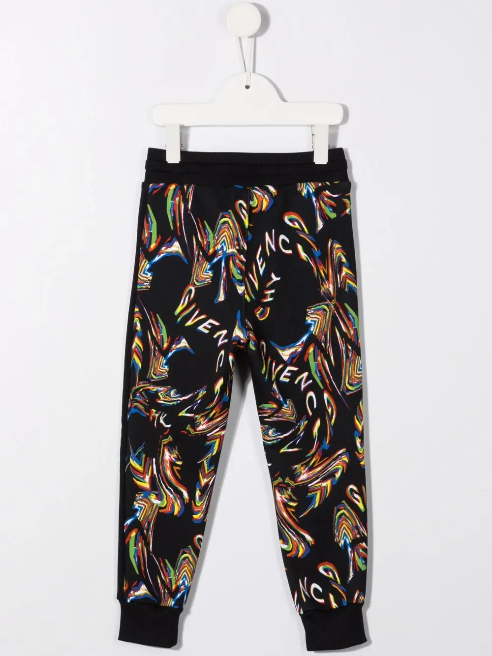 Givenchy Boys' Glitch-print Jogger Pants In Black
