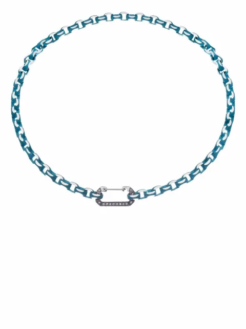 EÉRA Gargantilha Lucky de ouro branco 18k