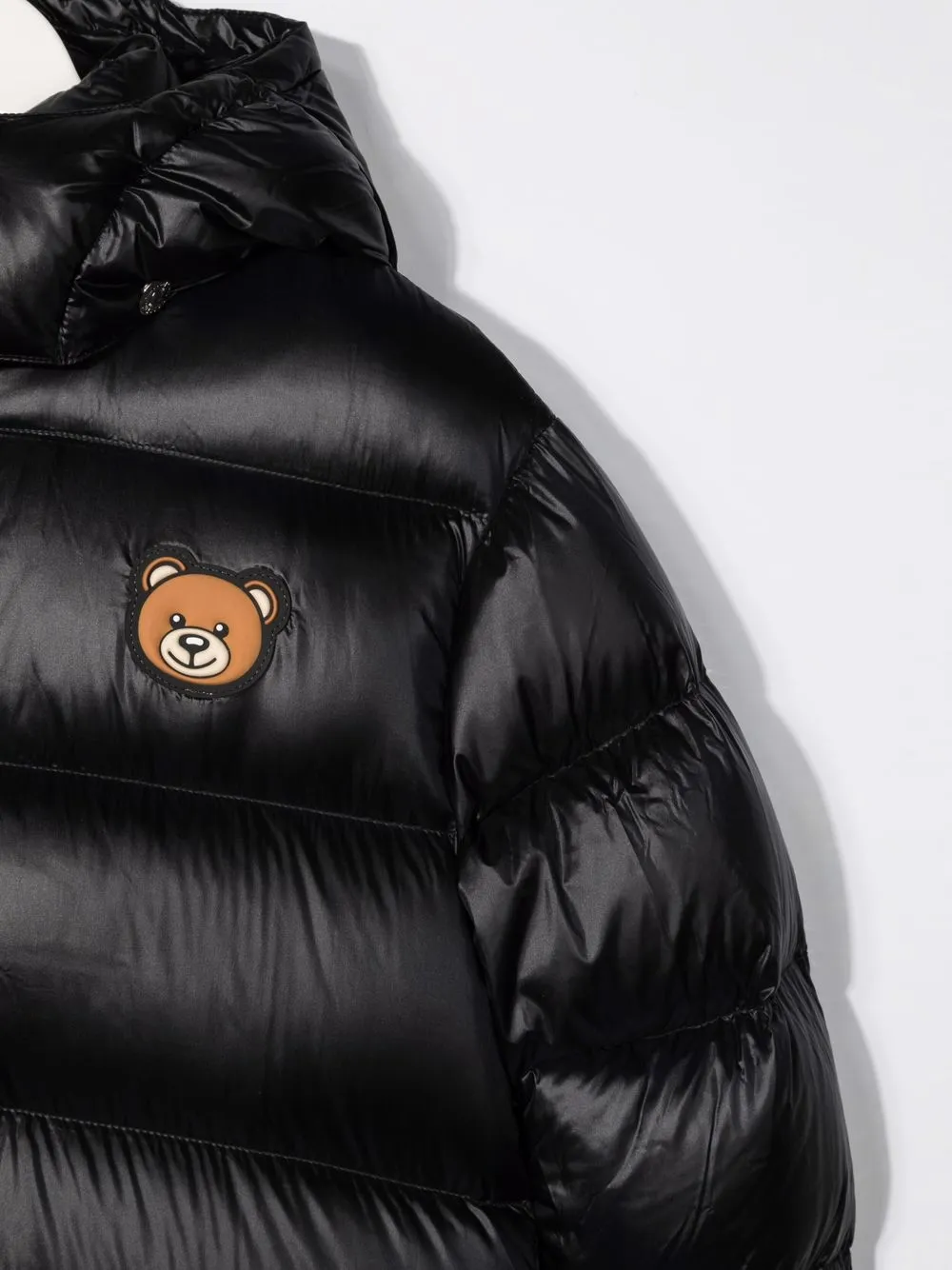 Moschino Kids Jas met capuchon Zwart