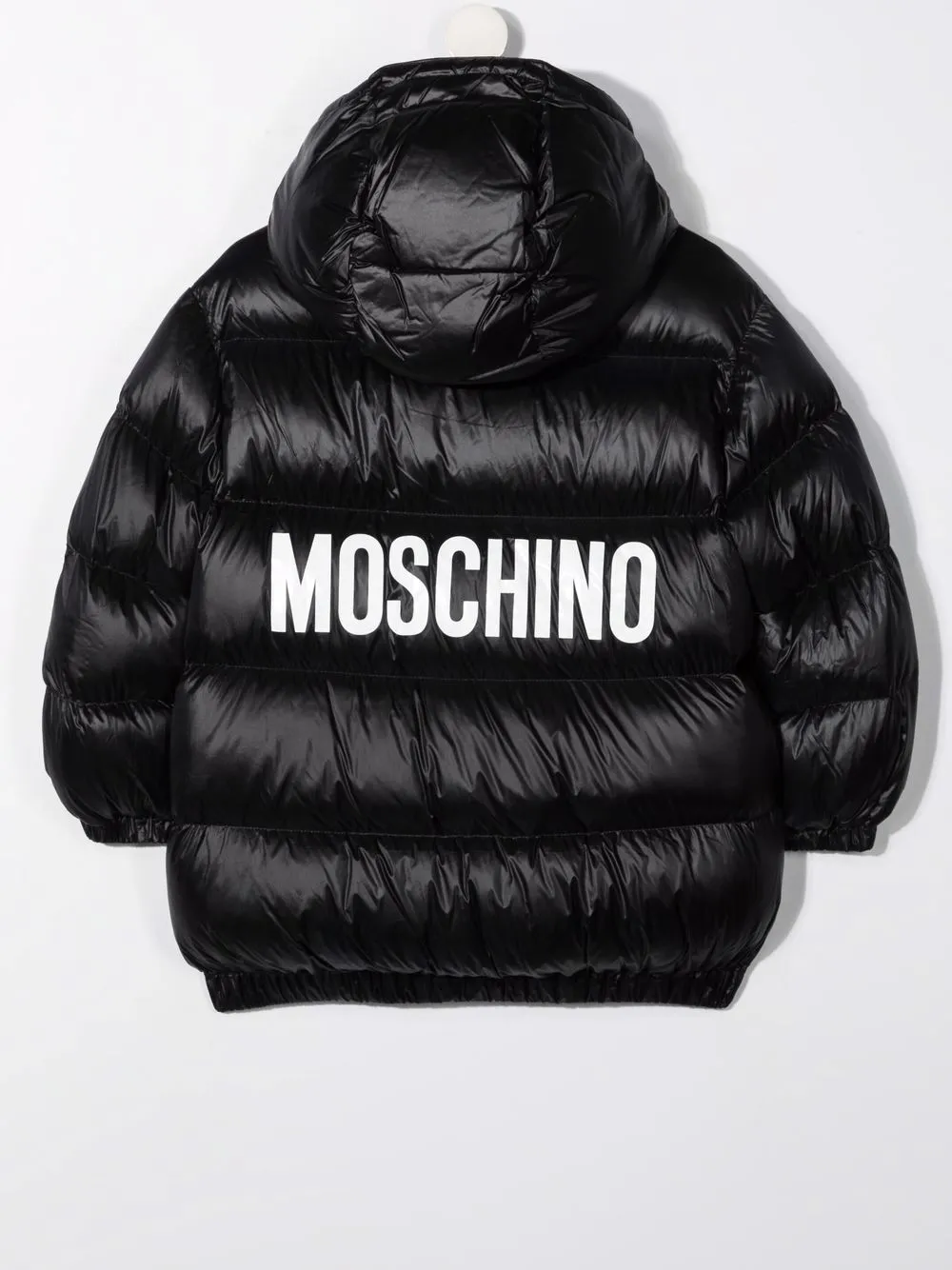 Moschino Kids Jas met capuchon Zwart