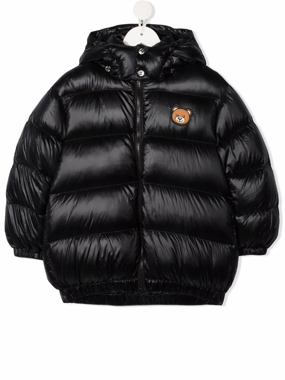 Moschino Kids Jas met capuchon Zwart