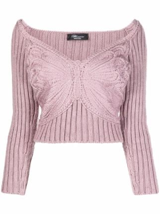 Blumarine 3D Butterfly Top