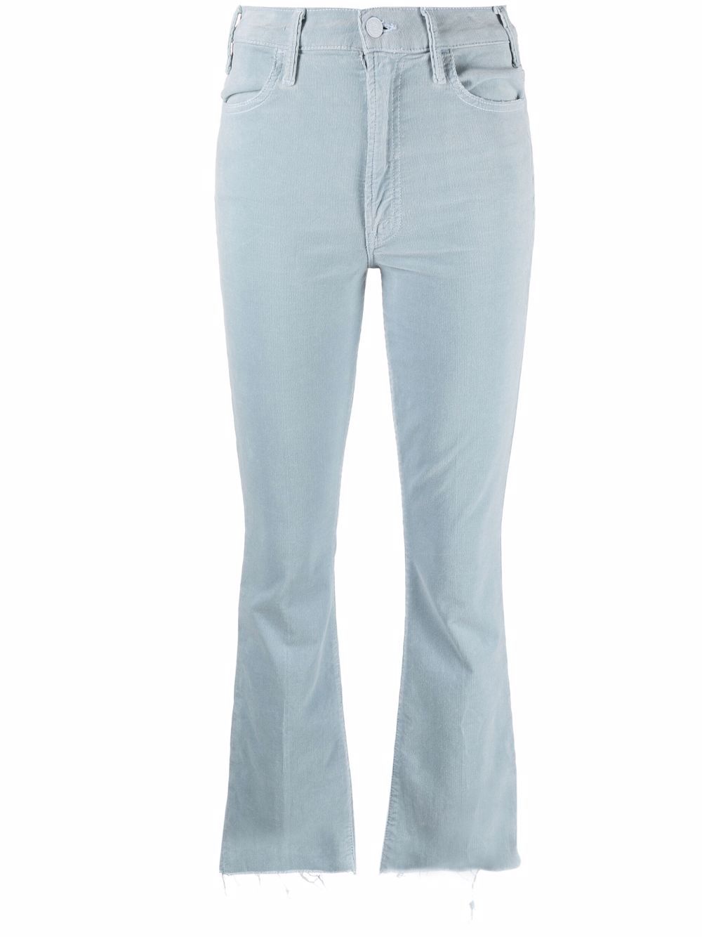 

MOTHER cropped velvet trousers - Blue