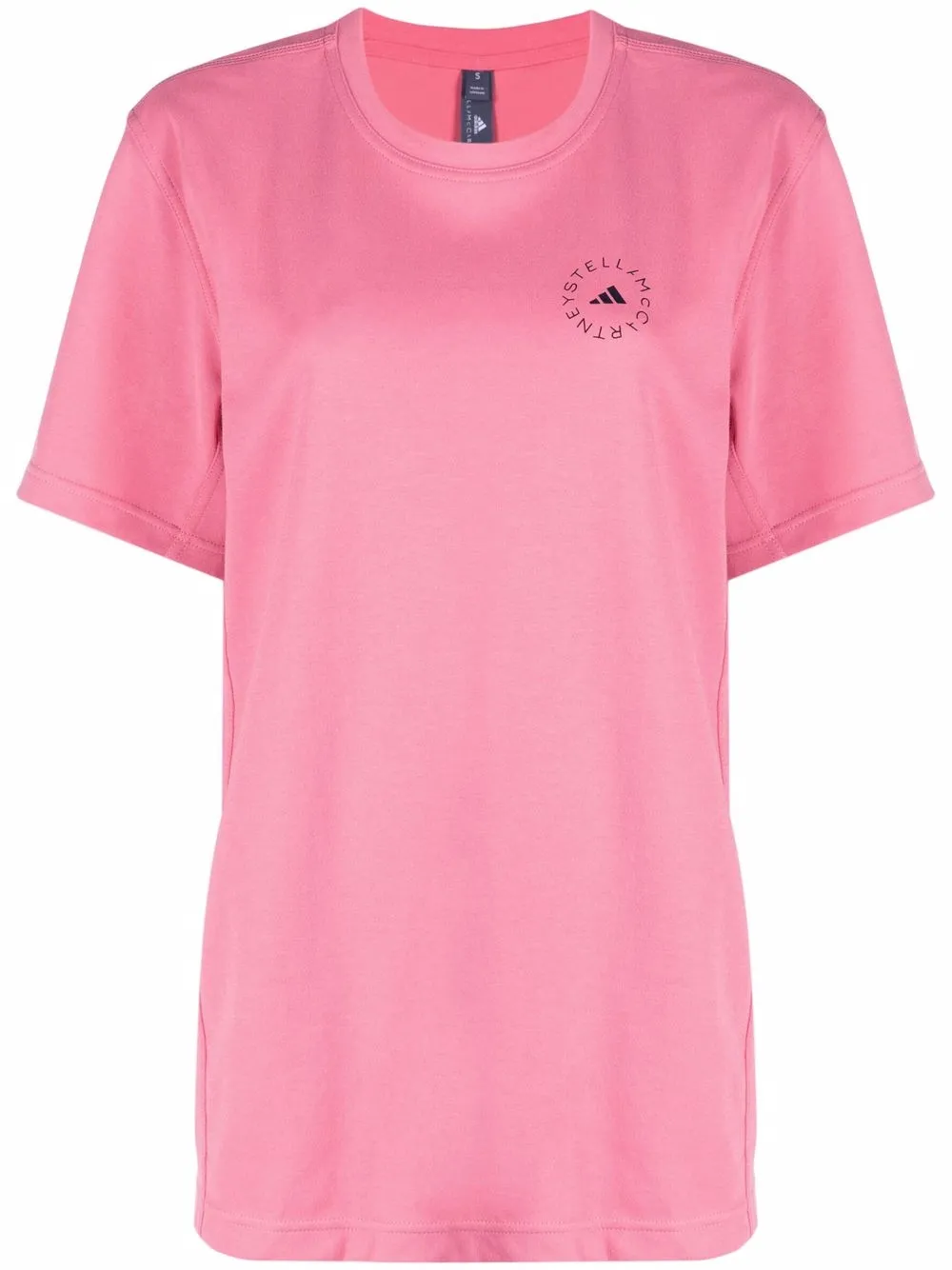 adidas by Stella McCartney футболка с разрезом и логотипом