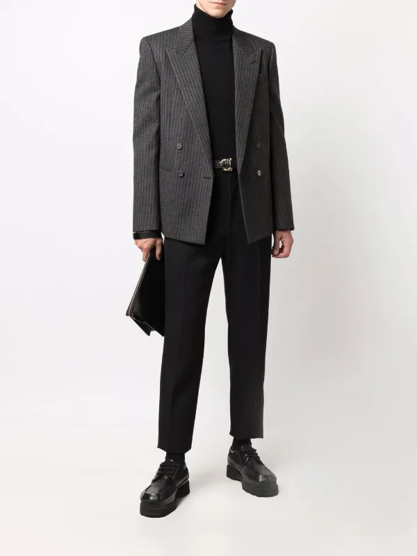 Saint Laurent ストライプ ダブルジャケット 通販 - FARFETCH