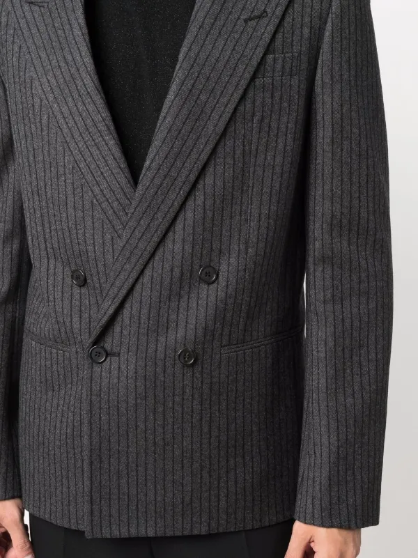 Saint Laurent ストライプ ダブルジャケット 通販 - FARFETCH
