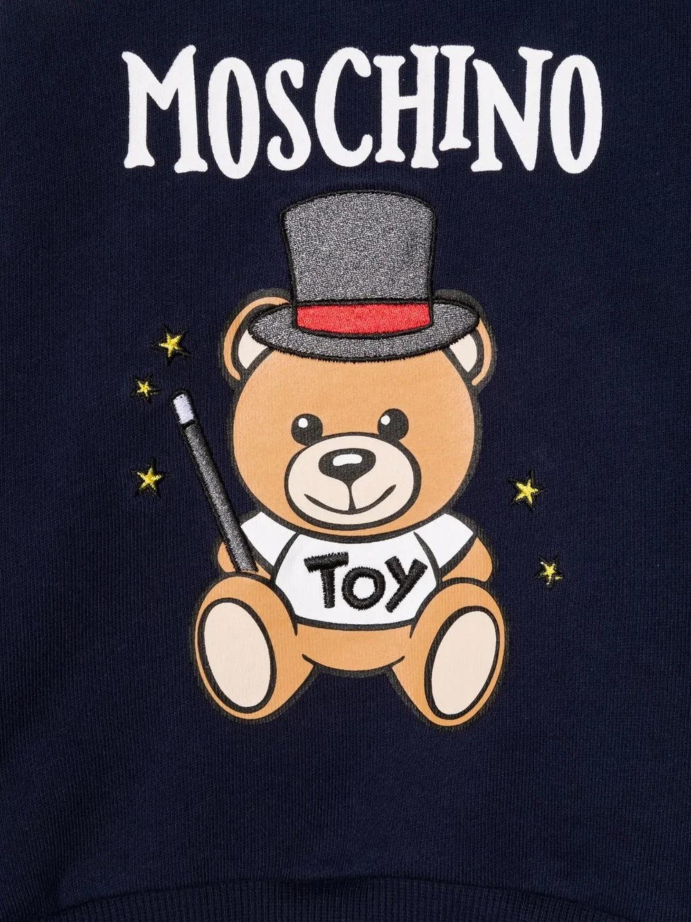 фото Moschino kids толстовка с принтом teddy bear