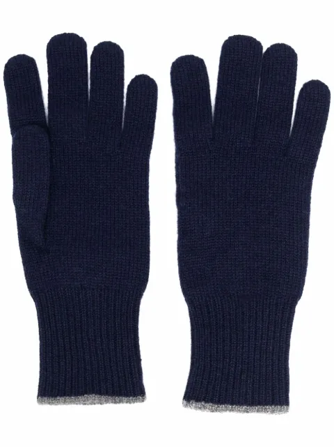 Brunello Cucinelli knitted cashmere gloves