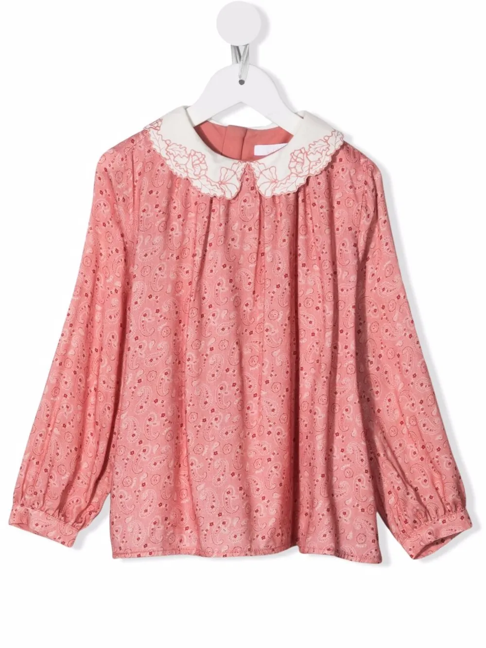 

Chloé Kids blusa con estampado de cachemira - Rosado