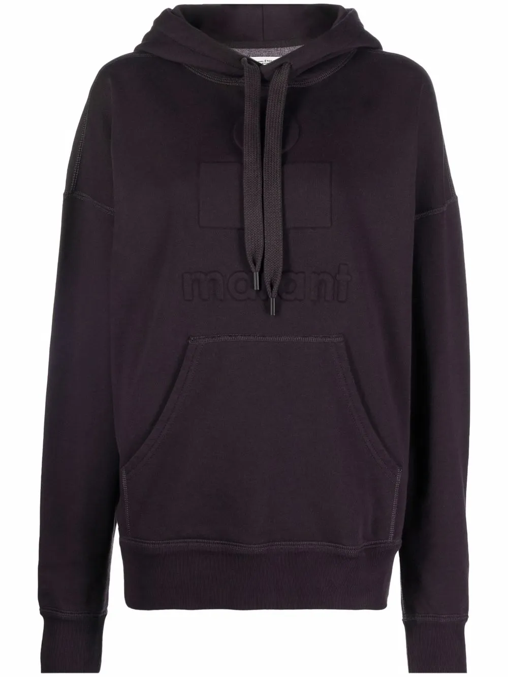 

Isabel Marant Étoile hoodie con logo en relieve - Negro