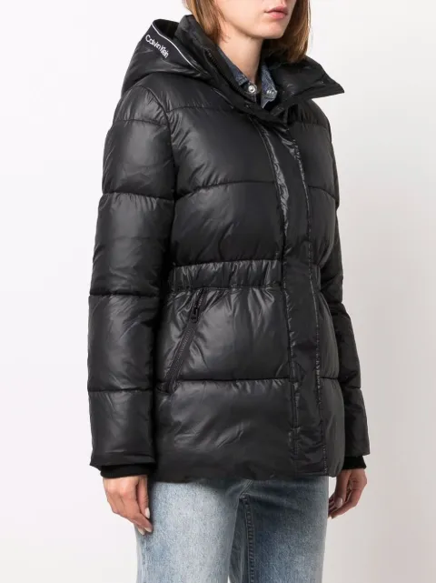 Calvin Klein Hooded Padded Jacket Farfetch