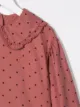 Babe And Tess polka-dot ruffled collar blouse