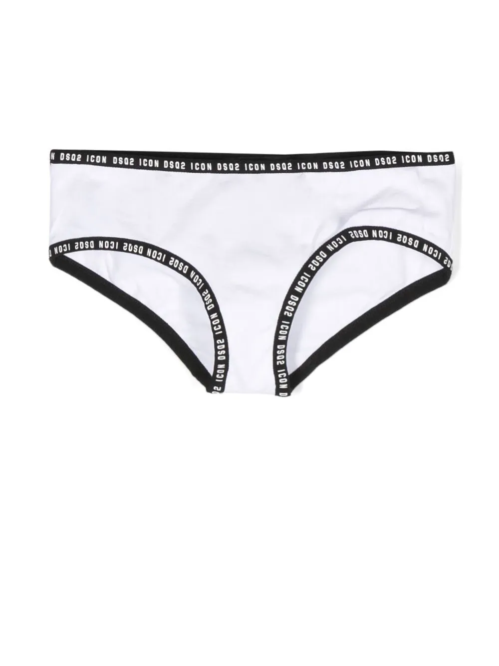 Dsquared2 Kids pants con ribete del logo - Blanco
