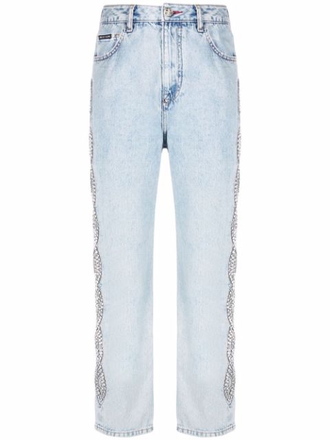 Philipp Plein crystal cable jeans Women